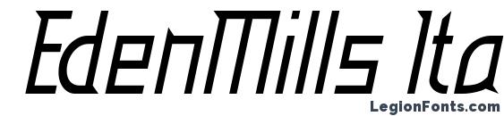 EdenMills Italic Font