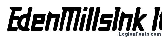 EdenMillsInk Italic Font