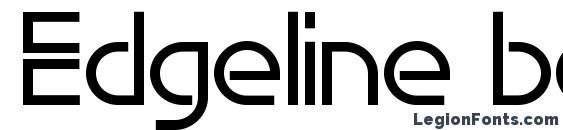 Edgeline bold font, free Edgeline bold font, preview Edgeline bold font