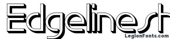 Edgelineshadowc Font, OTF Fonts
