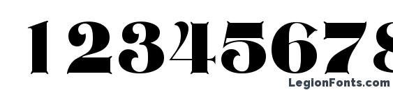 Edgware Regular DB Font, Number Fonts