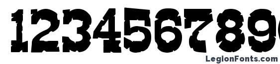 Edmunds Distressed Font, Number Fonts