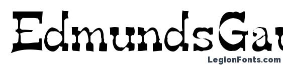 шрифт EdmundsGaunt, бесплатный шрифт EdmundsGaunt, предварительный просмотр шрифта EdmundsGaunt