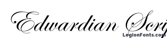 шрифт Edwardian Script ITC, бесплатный шрифт Edwardian Script ITC, предварительный просмотр шрифта Edwardian Script ITC