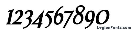 Effloresce Bold Italic Font, Number Fonts