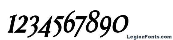 Effloresce BoldItalic Font, Number Fonts