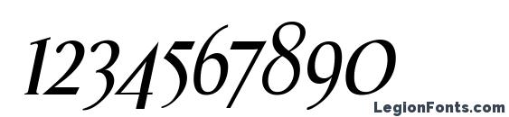 Effloresce Italic Font, Number Fonts