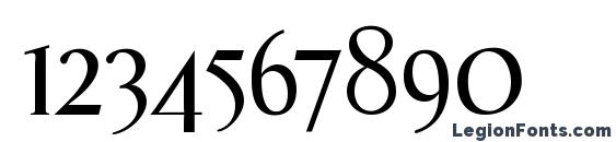 Effloresce Regular Font, Number Fonts