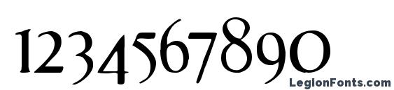 EffloresceAntique Regular Font, Number Fonts