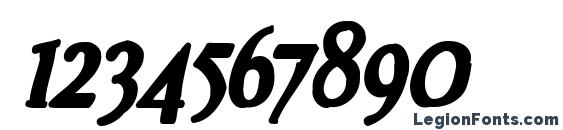 EffloresceInk Italic Font, Number Fonts