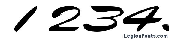 Eggbert regular ttnorm Font, Number Fonts