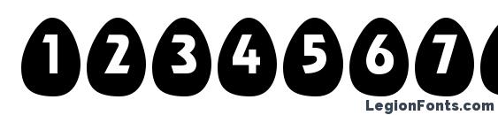 Eggsblack becker Font, Number Fonts