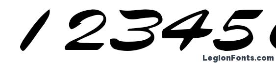 Eggshell61 regular ttcon Font, Number Fonts