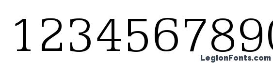 Egyptian 505 Light BT Font, Number Fonts