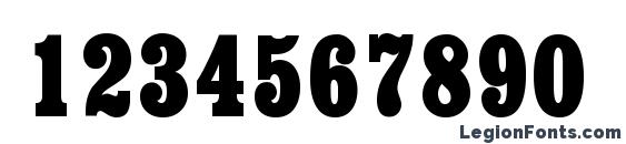 EgyptianCd Regular Font, Number Fonts