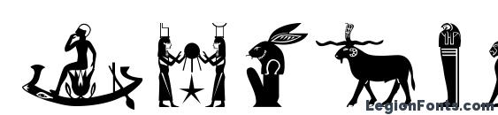 Egyptiandeities Font, Number Fonts
