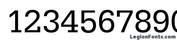 EgyptienneStd Regular Font, Number Fonts