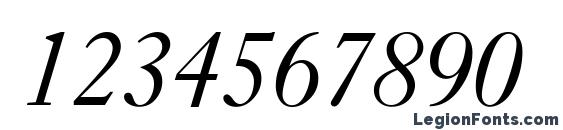 Ehrhardt MT Italic Font, Number Fonts