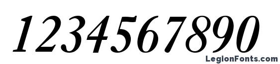 Ehrhardt MT SemiBold Italic Font, Number Fonts