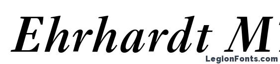 Шрифт Ehrhardt MT SemiBold Italic