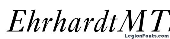 Шрифт EhrhardtMTStd Italic
