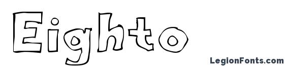 шрифт Eighto, бесплатный шрифт Eighto, предварительный просмотр шрифта Eighto