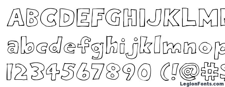 глифы шрифта Eighty Percent Outline, символы шрифта Eighty Percent Outline, символьная карта шрифта Eighty Percent Outline, предварительный просмотр шрифта Eighty Percent Outline, алфавит шрифта Eighty Percent Outline, шрифт Eighty Percent Outline