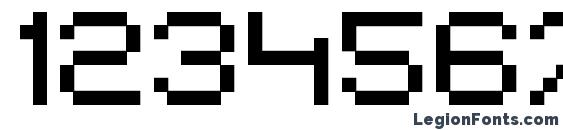 Eiven major pixel Font, Number Fonts