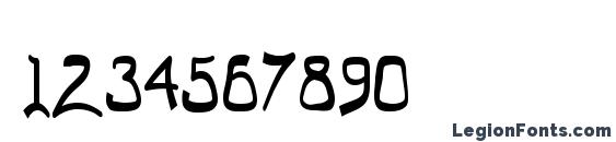 Шрифт El Abogado Loco, Шрифты для цифр и чисел
