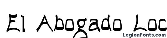 шрифт El Abogado Loco, бесплатный шрифт El Abogado Loco, предварительный просмотр шрифта El Abogado Loco