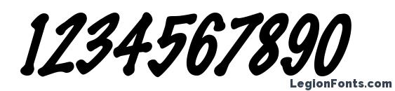 El marko italic Font, Number Fonts
