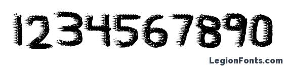 El scorcho Font, Number Fonts