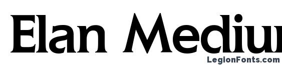 Elan Medium font, free Elan Medium font, preview Elan Medium font