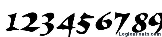 Elbjorg Script Font, Number Fonts