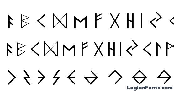 Elder Futhark Font Download Free / LegionFonts