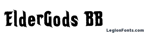 ElderGods BB font, free ElderGods BB font, preview ElderGods BB font