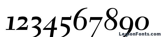 Electra LH Bold Cursive Oldstyle Figures Font, Number Fonts