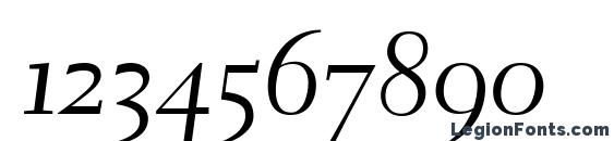 Electra LH Cursive Oldstyle Figures Font, Number Fonts