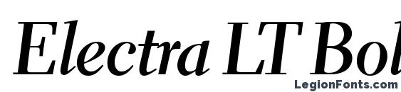Шрифт Electra LT Bold Cursive Display