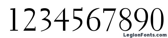 Electra LT Regular Font, Number Fonts