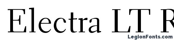 Electra LT Regular font, free Electra LT Regular font, preview Electra LT Regular font