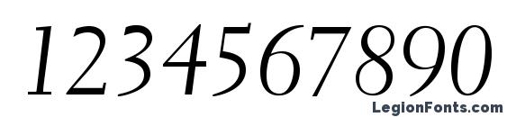 ElectraLTStd Cursive Font, Number Fonts