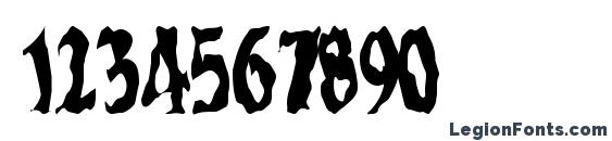 Electric regular Font, Number Fonts