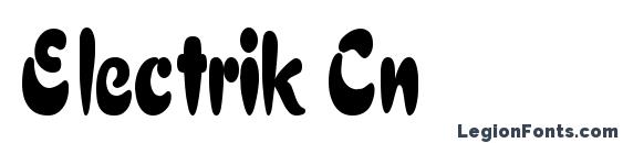 Electrik Cn font, free Electrik Cn font, preview Electrik Cn font
