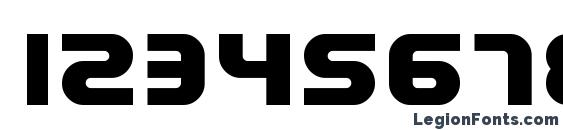 Electrofied bold Font, Number Fonts