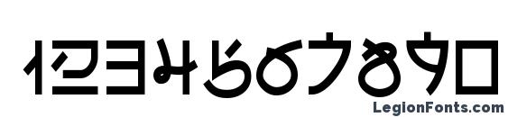 Electroh Font, Number Fonts