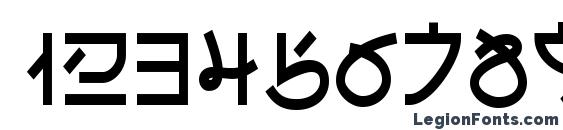 Electroharmonix Regular Font, Number Fonts