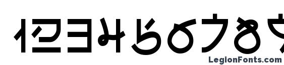 Electroharmonix Font, Number Fonts