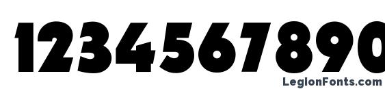 Electron Bold Font, Number Fonts