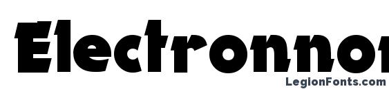 Electron normal font, free Electron normal font, preview Electron normal font